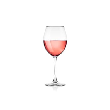 Rose Wine Glass